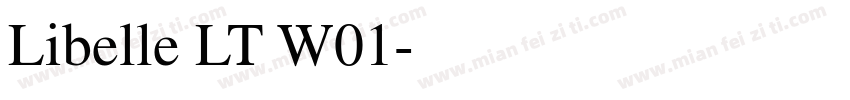 Libelle LT W01字体转换